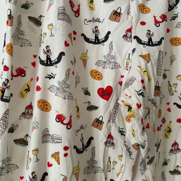 BedHead Pajama pants in That’s Amore fun Italian print, size large - Picture 3 of 7